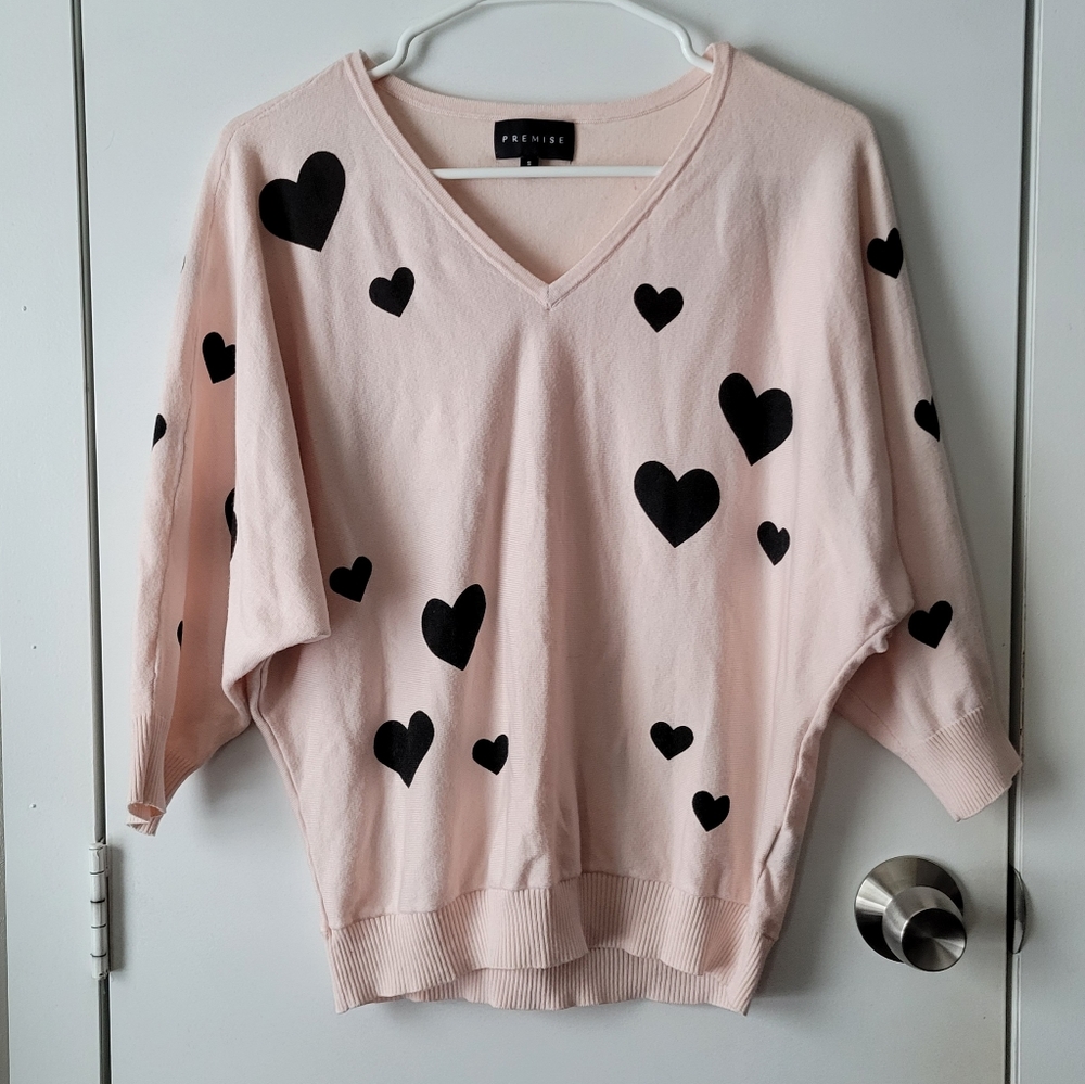 Premise dolman heart sweater